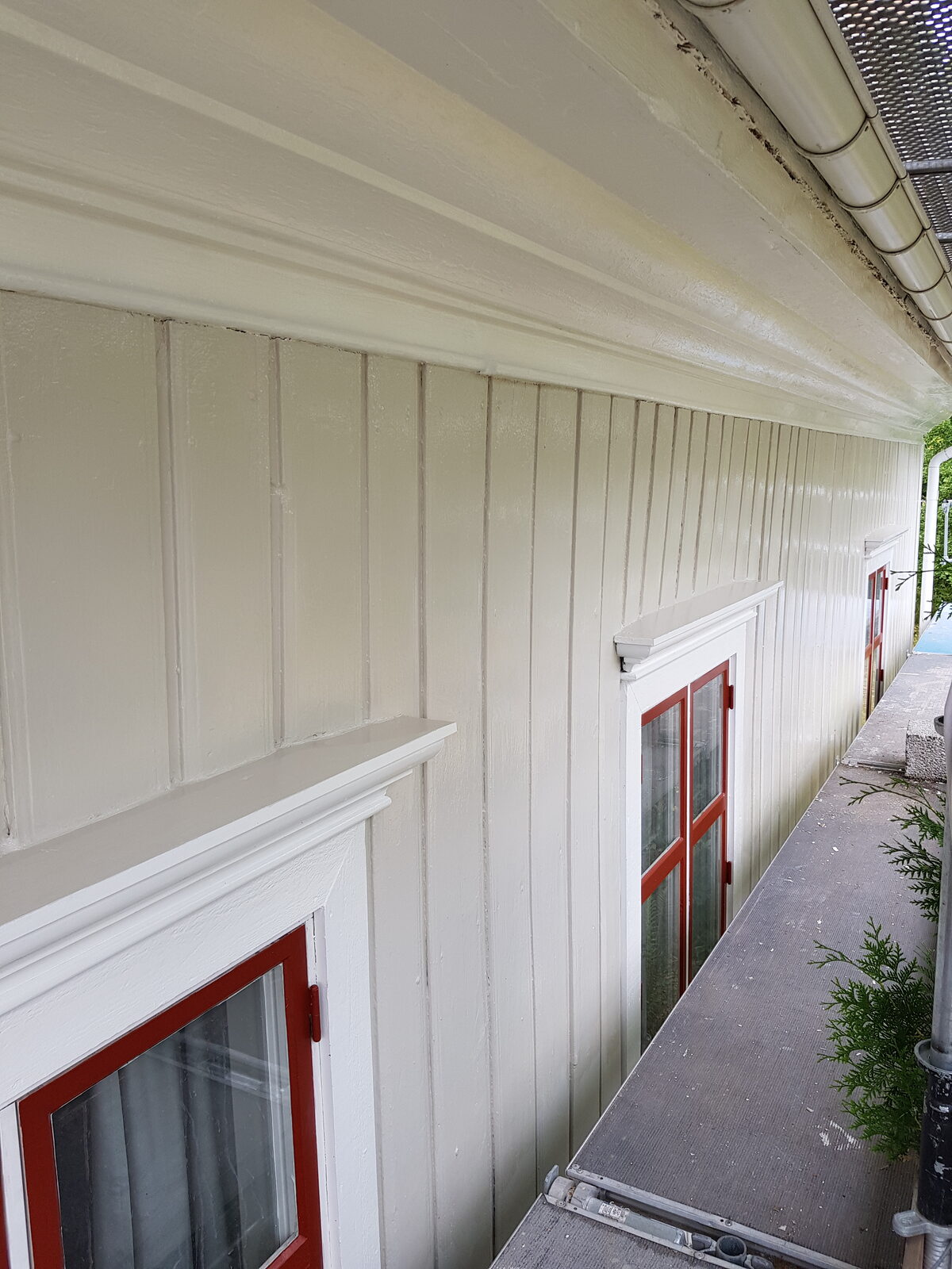 Fasadmålning med linoljefärg – hus, 2018